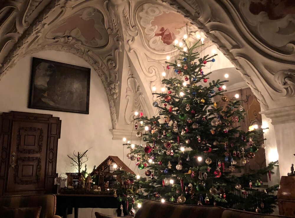 Christbaum in der Prälatur im Stift Altenburg