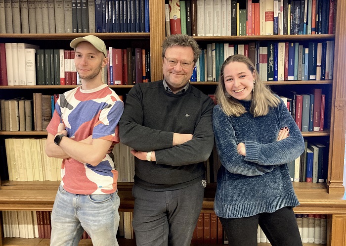 Max Theisen, Martin Haltrich und Stephanie Zima (v.l.) bilden das Team der neuen Forschungsstelle des Stifts Klosterneuburg.