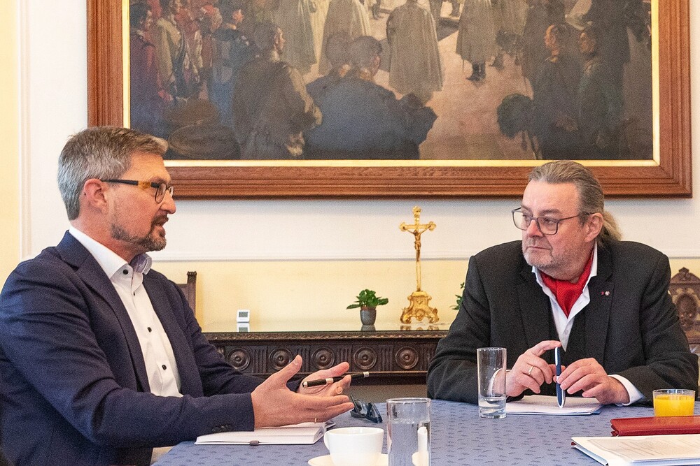 Anton Süss und Rudolf Luftensteiner / OÖK/emw Anton Süss und Rudolf Luftensteiner